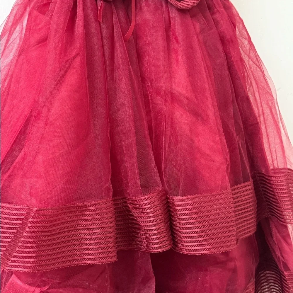 Elegant Kids Formal Dress in Rich Burgundy
